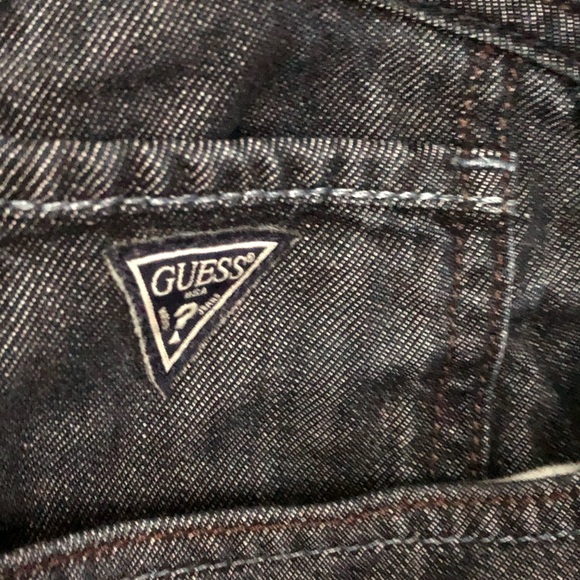 Men’s Guess Rebel Rescue Reg Straight Jeans 32x32 - Picture 8 of 11